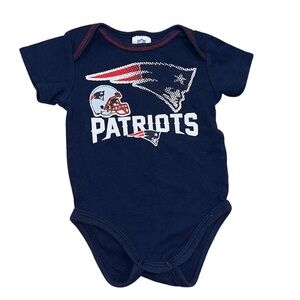 NFL Patriots Navy Blue Baby Bodysuit